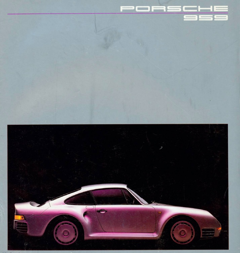 Рекламный буклет Porsche 959