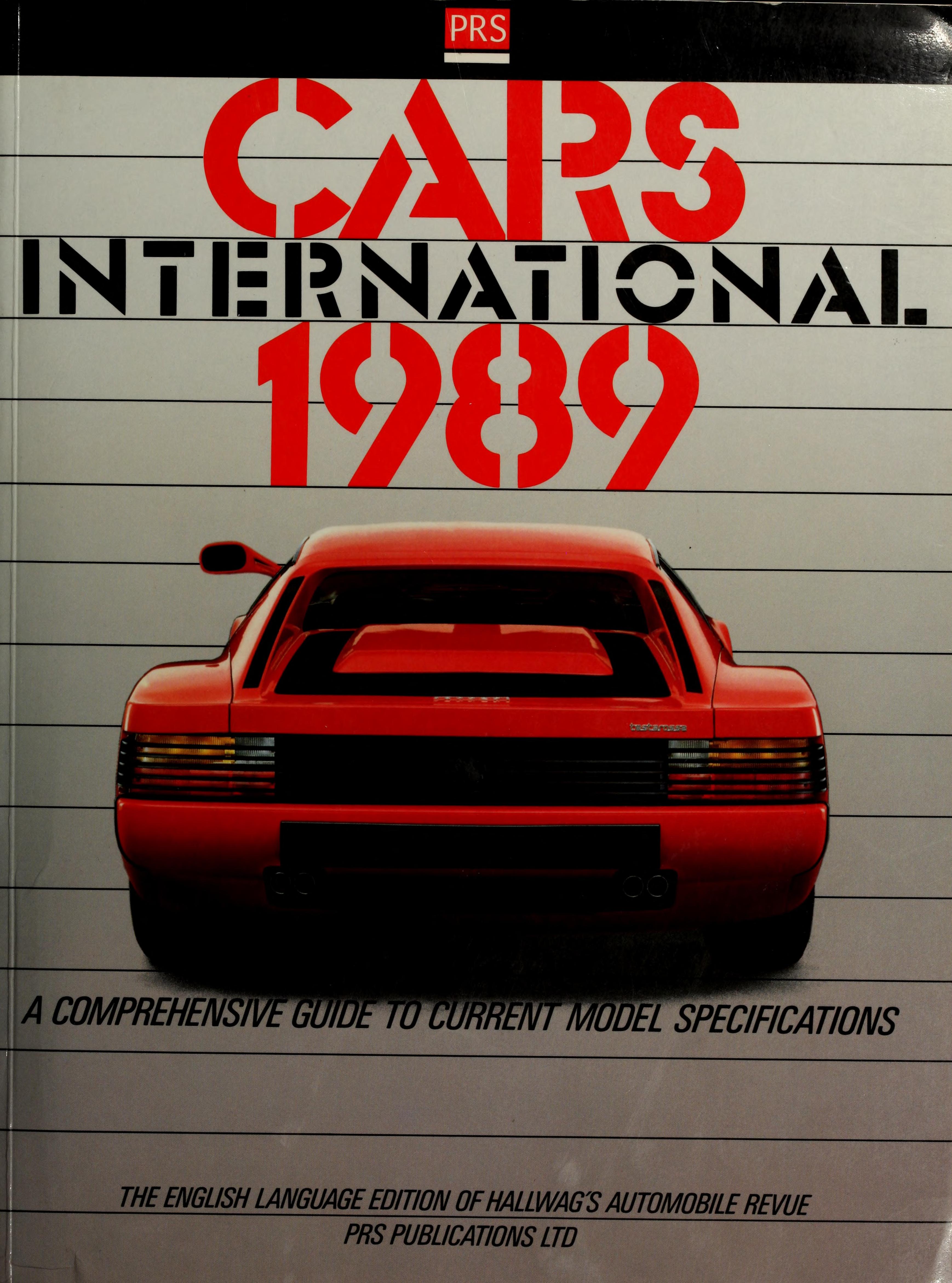 Книга Cars International, 1989