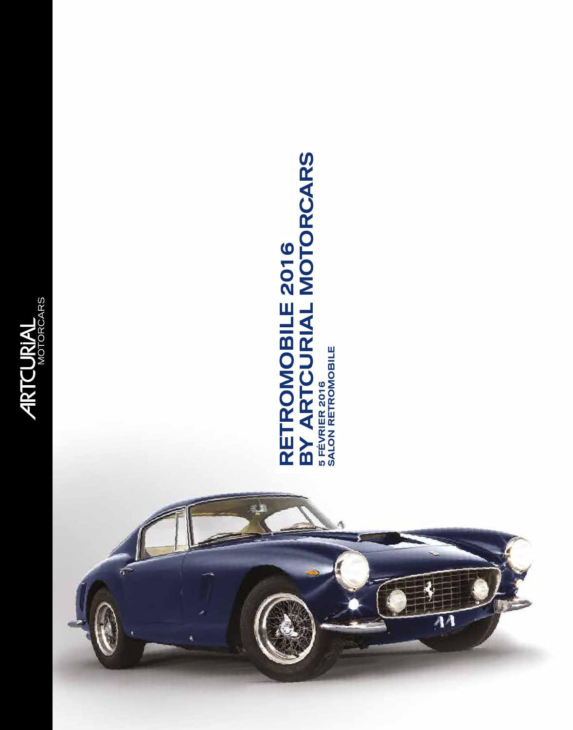Книга Artcurial Motorcars Retromobile 2016