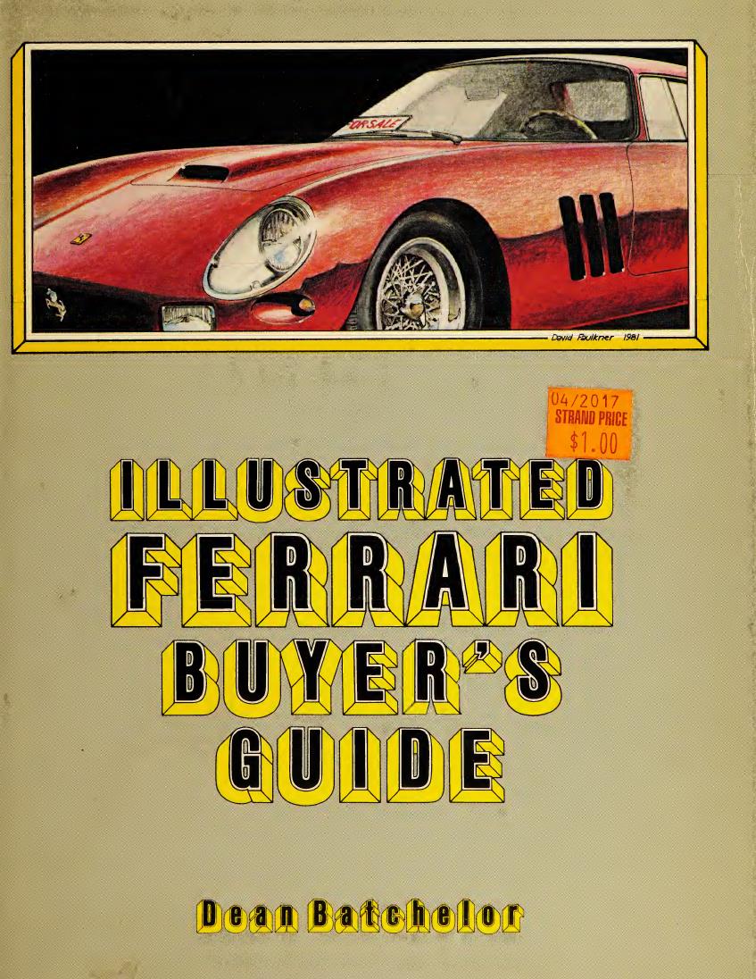 Книга Illustrated Ferrari Buyer's guide. Автор: Dean Batchelor
