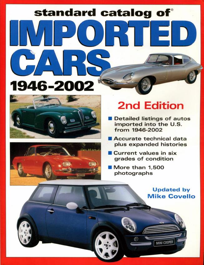 Книга Standard Catalog of Imported Cars 1946-2002. Автор: Mike Covello