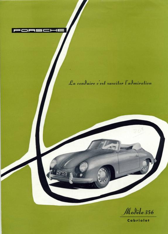 Рекламный буклет Porsche 356 pre-A Cabriolet