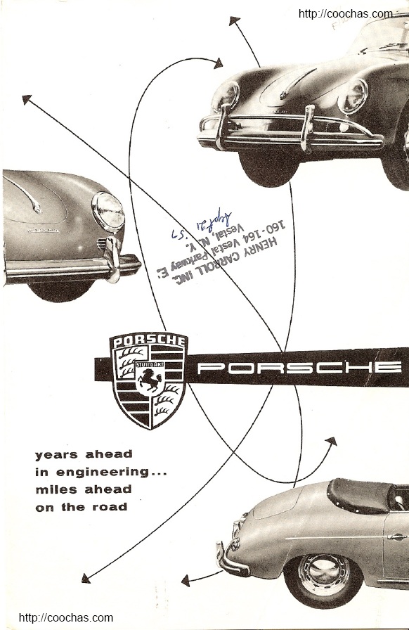 Рекламный буклет Porsche 356 A