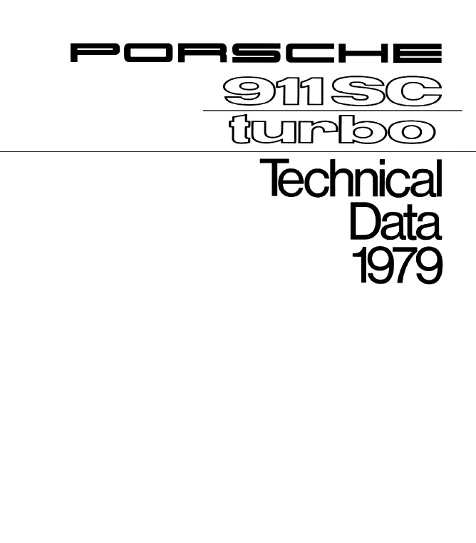 Рекламный буклет Porsche 911SC & 930: technical data