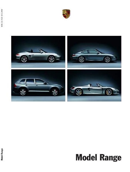 Рекламный буклет Porsche 2004 MY