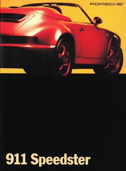 Рекламный буклет Porsche 964 Speedster US