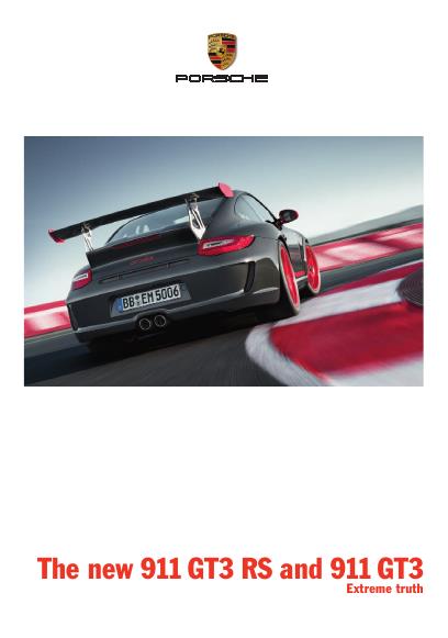 Рекламный буклет Porsche 997 GT3 & GT3 RS 2010MY