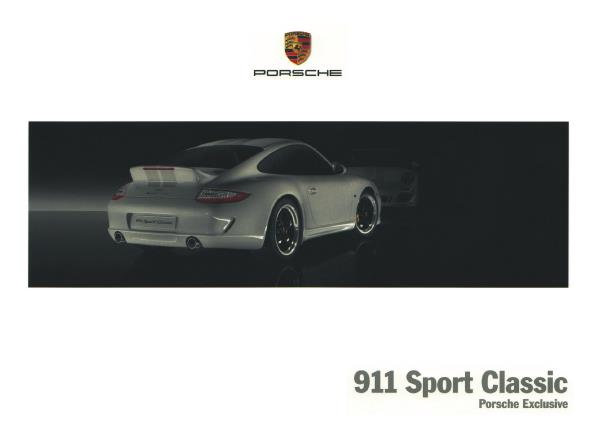Рекламный буклет Porsche 997 Sport Classic