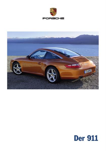 Рекламный буклет Porsche 997 2006 MY DE