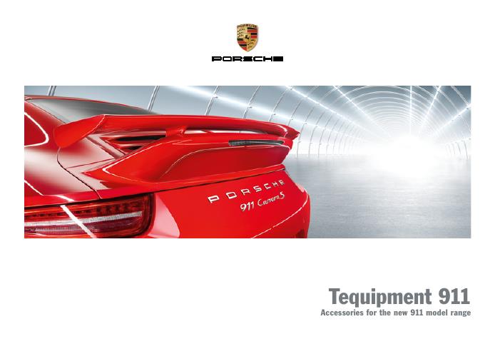Рекламный буклет Porsche 991 Tequipment