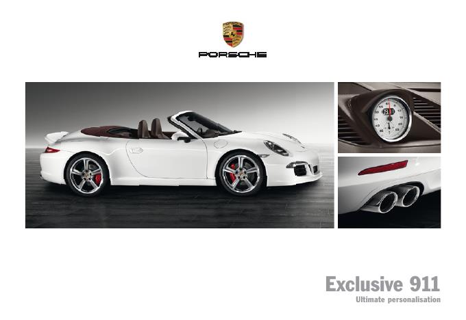 Рекламный буклет Porsche 991 Exclusive