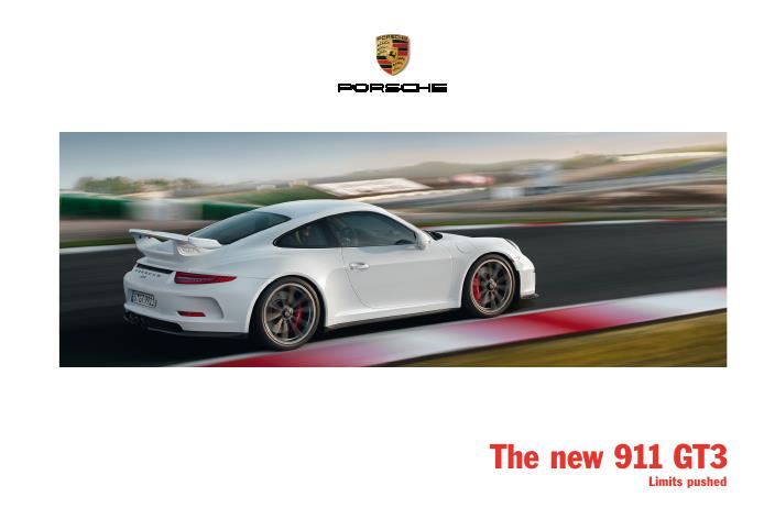 Рекламный буклет Porsche 991 GT3