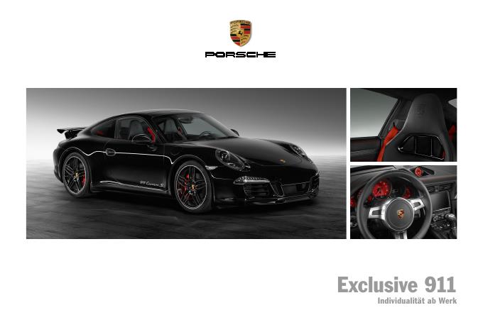 Рекламный буклет Porsche 991 Exclusive DE