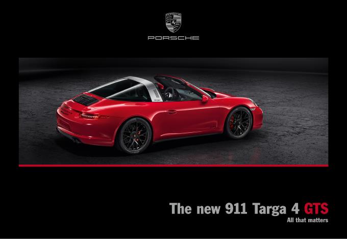 Рекламный буклет Porsche 991 Targa 4 GTS
