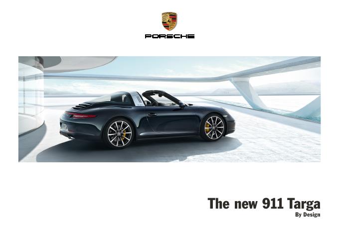 Рекламный буклет Porsche 991 Targa