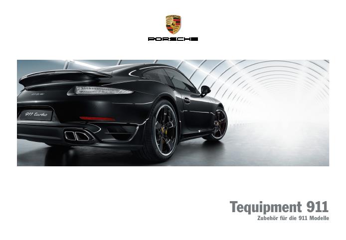 Рекламный буклет Porsche 991 Tequipment DE