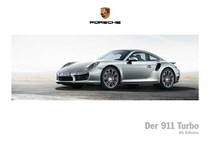 Рекламный буклет Porsche 991 Turbo DE