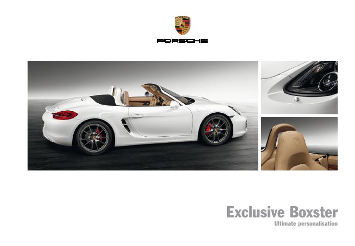 Рекламный буклет Porsche 981 Boxster Exclusive