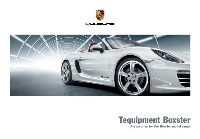 Рекламный буклет Porsche 981 Boxster Tequipment