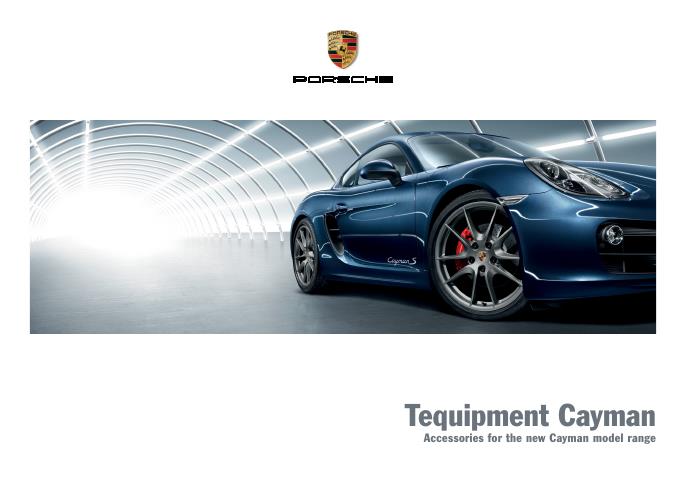 Рекламный буклет Porsche 981 Cayman Tequipment