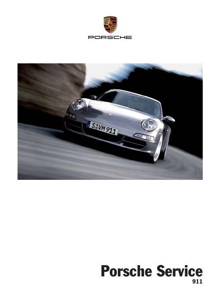 Рекламный буклет Porsche 997 service