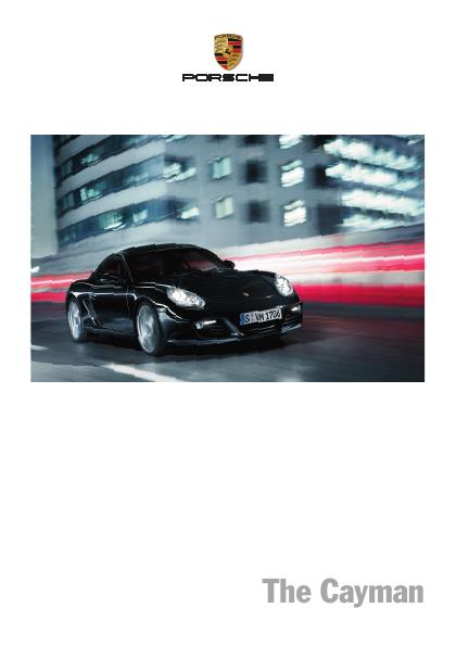 Рекламный буклет Porsche 987 Cayman