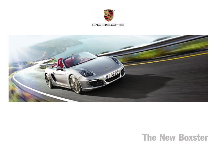 Рекламный буклет Porsche 981 Boxster US