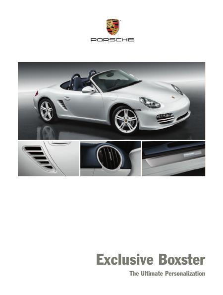 Рекламный буклет Porsche 987 Boxster Exclusive US