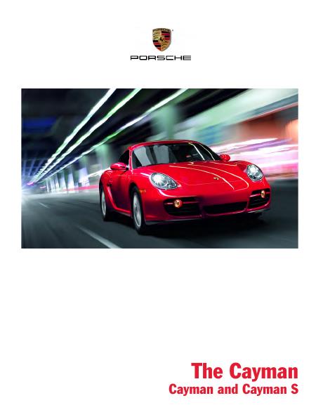 Рекламный буклет Porsche 987 Cayman & Cayman S US
