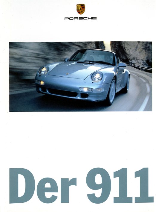 Рекламная брошюра Porsche 993 1996MY DE
