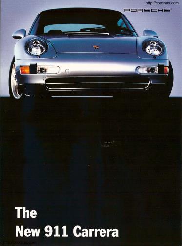 Рекламная брошюра Porsche 993 1994MY