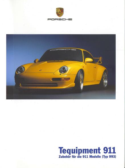 Рекламный буклет Porsche 993 tequipment