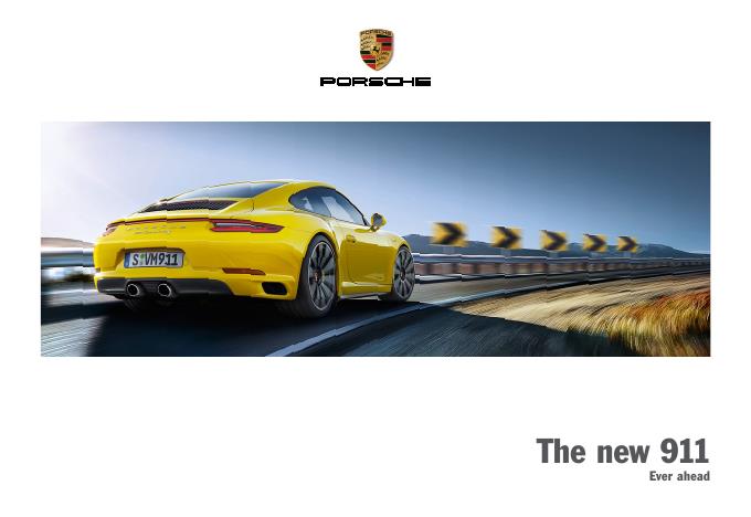 Рекламный буклет Porsche 991 Mk2 UK