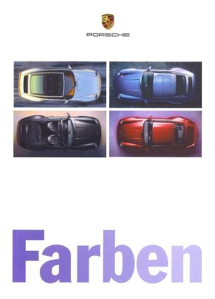 Рекламная брошюра Porsche 993 Colors 1996MY