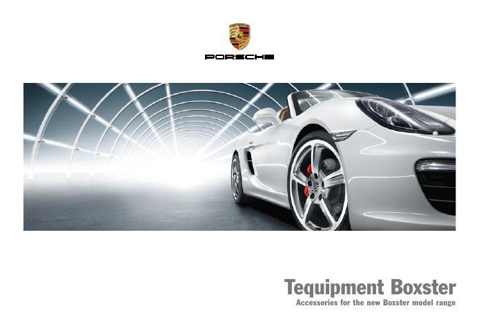 Рекламный буклет Porsche 981 Tequipment