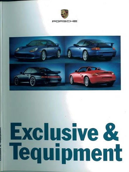 Рекламный буклет Porsche 1998MY Exclusive & Tequipment