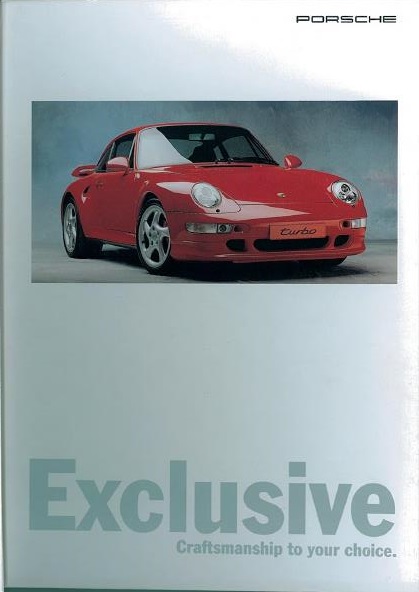 Рекламная брошюра Porsche 993 Exclusive UK