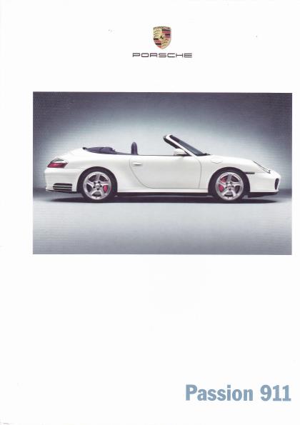 Рекламный буклет Porsche 997 product information