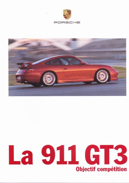 Рекламный буклет Porsche 996 GT3