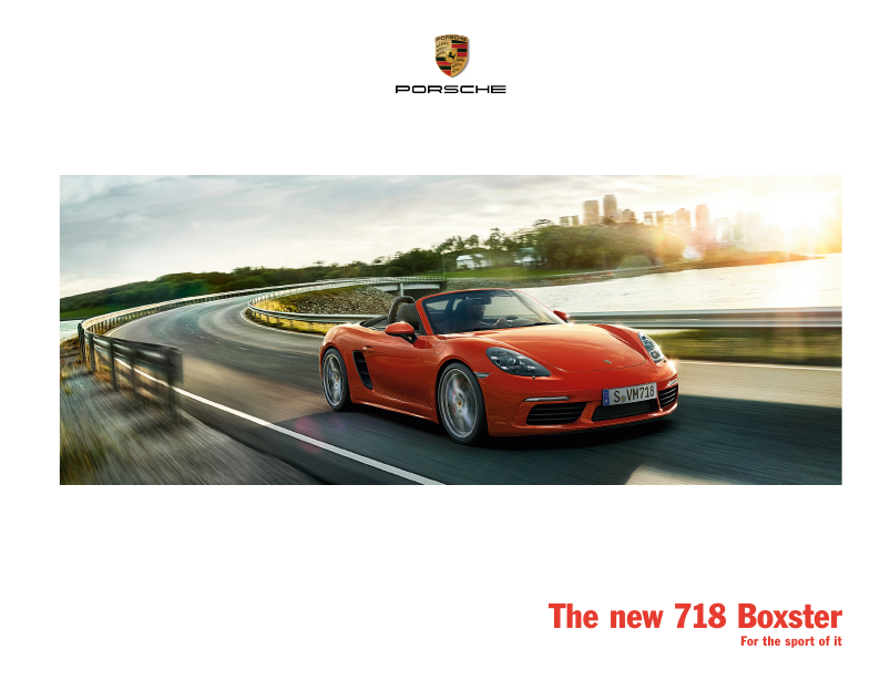 Рекламный буклет Porsche 982 Boxster 2016MY