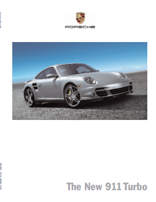 Рекламный буклет Porsche 997 Turbo US