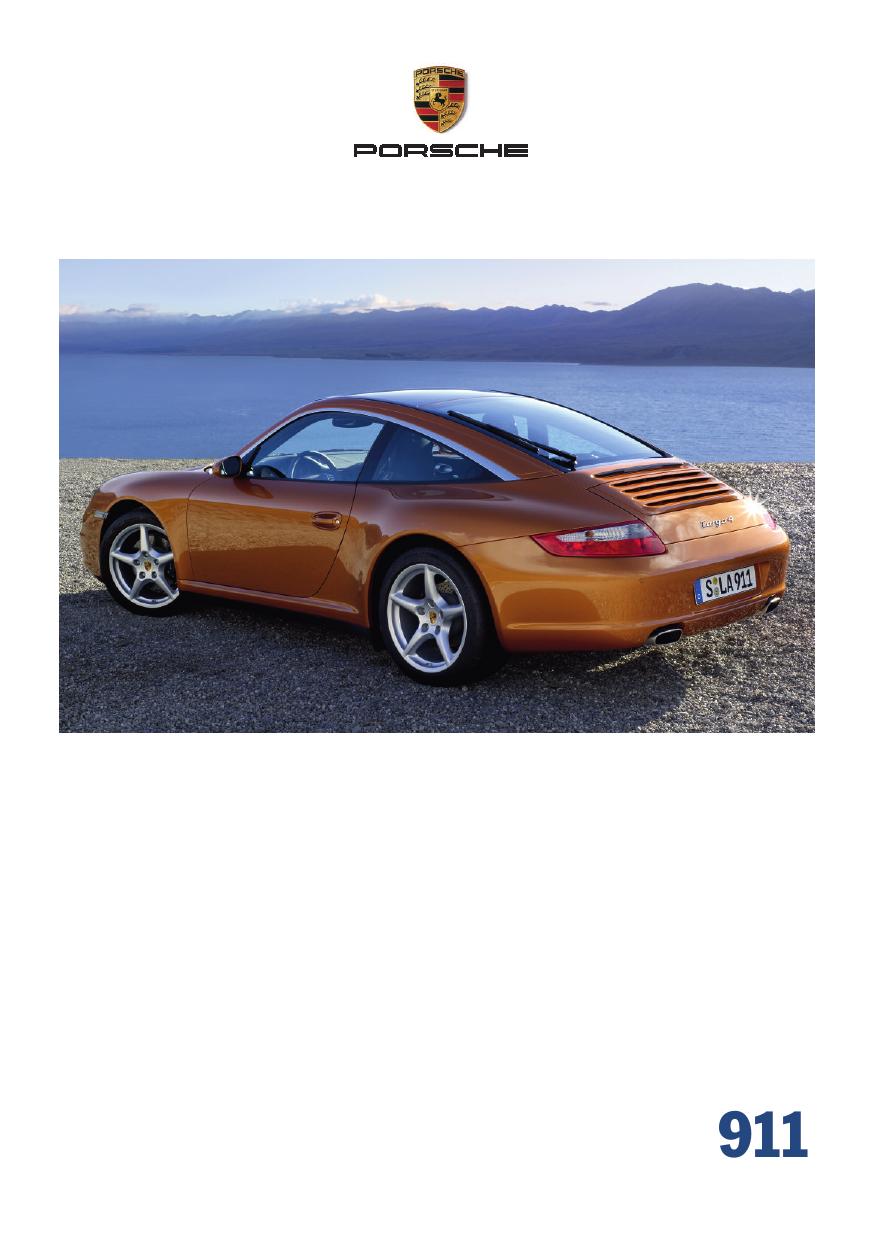 Рекламный буклет Porsche 997 2006 MY GB
