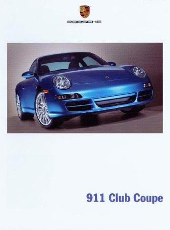 Рекламный буклет Porsche 997 Anniversary Edition: Club of America