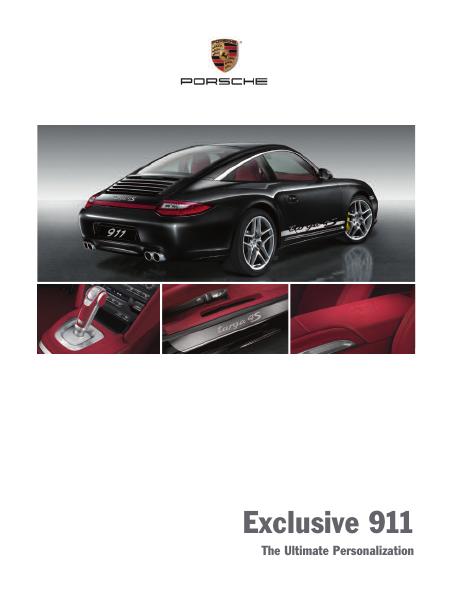 Рекламный буклет Porsche 997 Exclusive US
