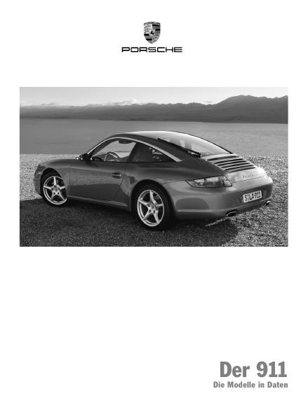 Рекламный буклет Porsche 997 options
