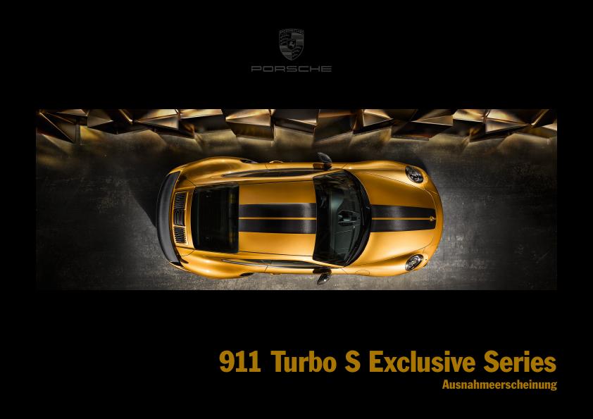 Рекламный буклет Porsche 991 Turbo S Exclusive series