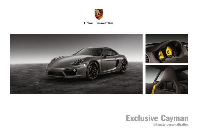 Рекламный буклет Porsche 981 Cayman Exclusive US