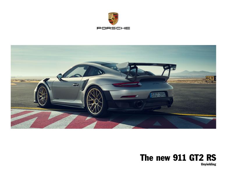 Рекламный буклет Porsche 991 GT2