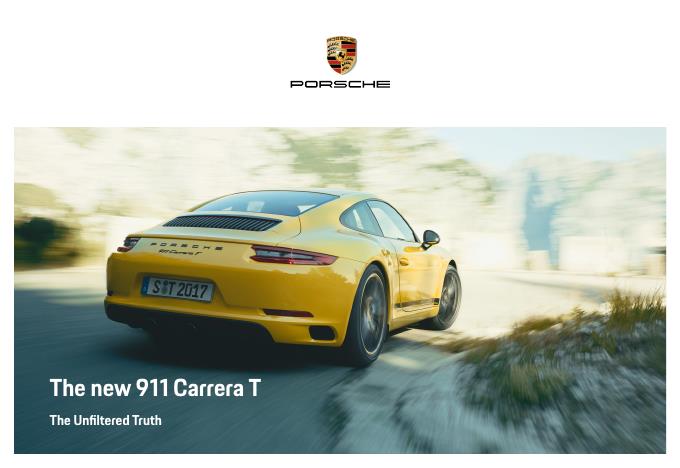 Рекламный буклет Porsche 991 Carrera T