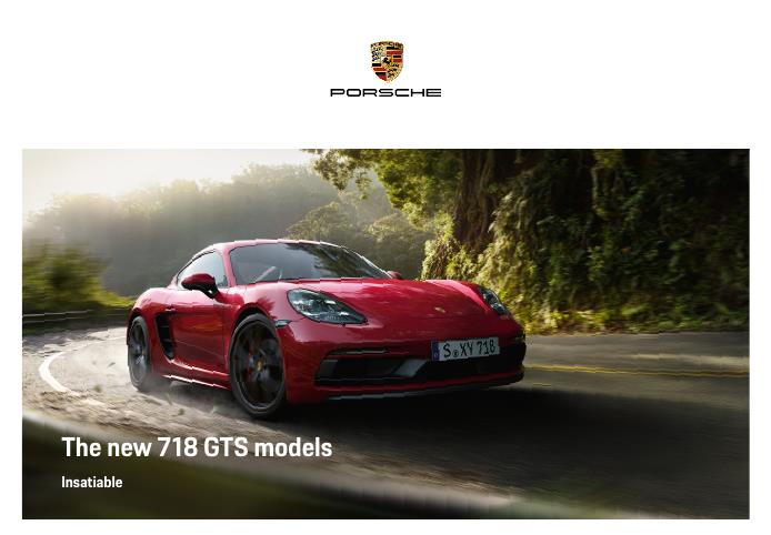 Рекламный буклет Porsche 982 Cayman GTS